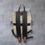 Doñé Azure Voyager Leather Backpack