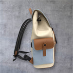 Doñé Azure Voyager Leather Backpack