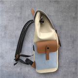 Doñé Azure Voyager Leather Backpack