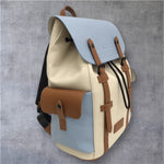 Doñé Azure Voyager Leather Backpack