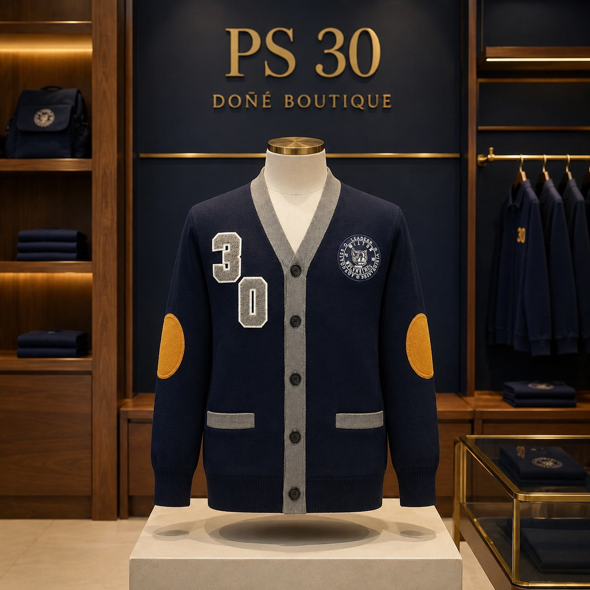 P.S. 30 Navy Cardigan