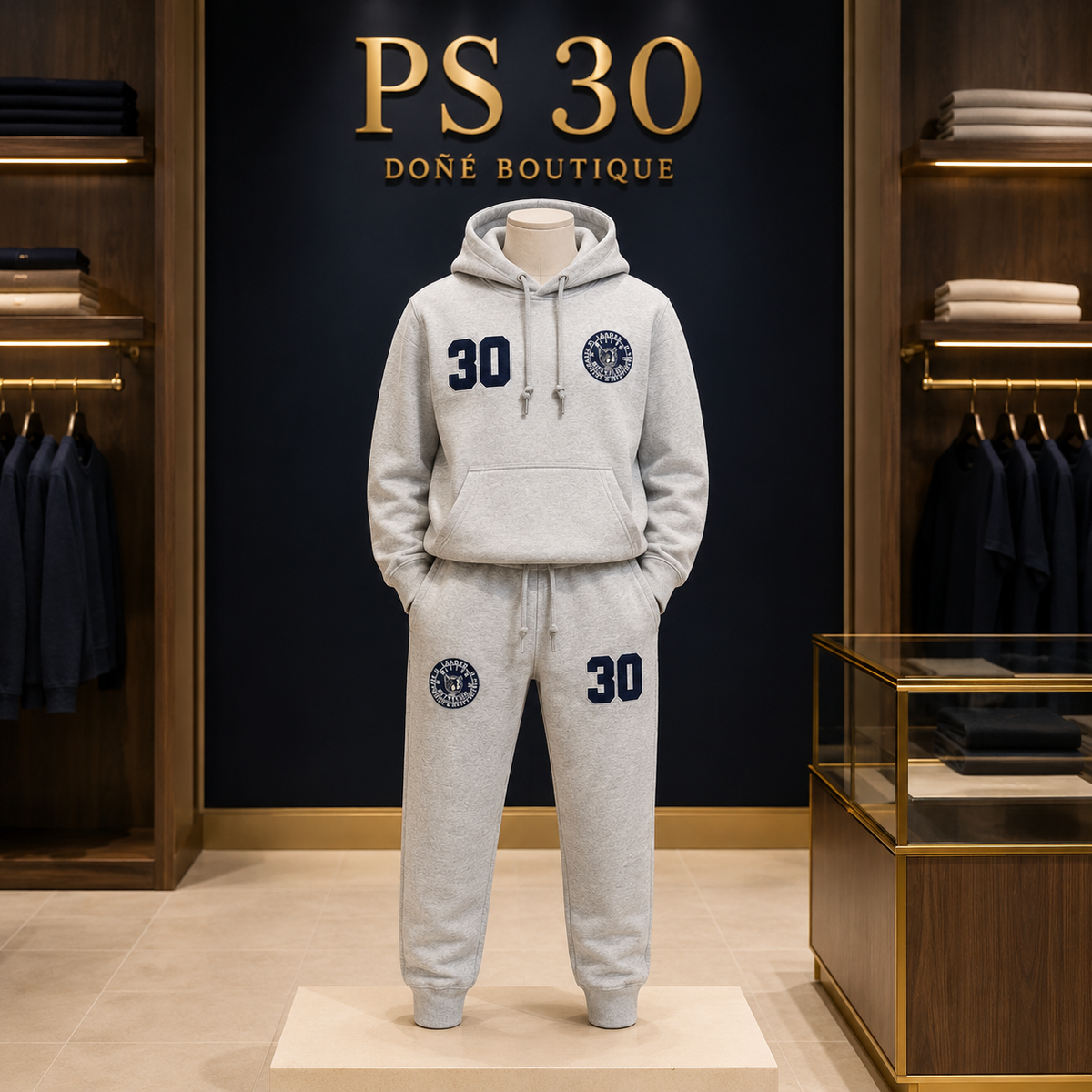 P.S. 30 Gray Sweatsuit Set