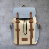 Doñé Azure Voyager Leather Backpack